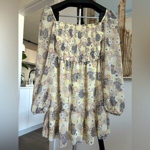 Aritzia Wilfred flower pattern dress